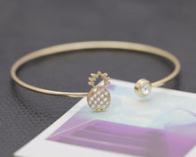 10pcslot-G052 Bangles Ajustable Pineapple Cuff Bangle Party Gift SZ052