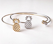 10pcslot-G052 Bangles Ajustable Pineapple Cuff Bangle Party Gift SZ052