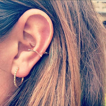 10pcslot-S101 Geometric Triangle Earclips Birhtday Gift Simple Vintage Star Earrings