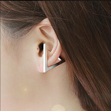 10pcslot-S102 Earrings Geometric Triangle Earclips Birhtday Gift Simple Earrings