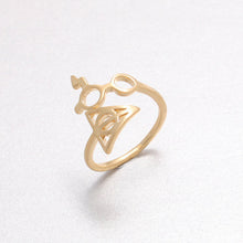 10pcslot Gold Silver and Rose Lightning Scar Glasses Deathly Hallows Rings R156