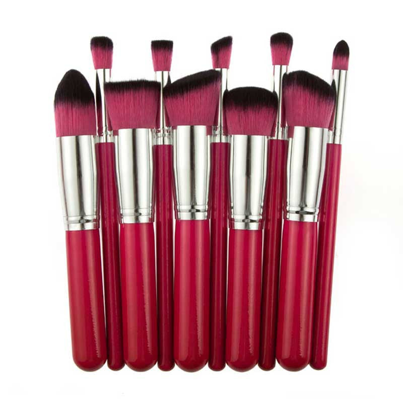 10pcs rose gold makeup brushes professional cleaning eyebrow maquiagem maquillage brush pen make up brushes pinceis cosmetic