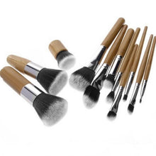 1 Wood Handle Makeup Cosmetic Eyeshadow Foundation Concealer Brush Set