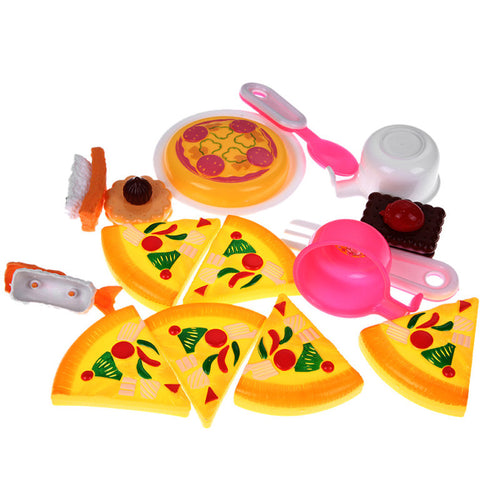 116X Pizza Toy Party Fast Food Toys House Play Cooking Cutting Play Toy Kids Gift
