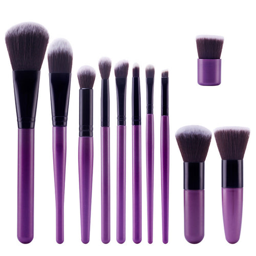 1 Purple Makeup Brush Pro Powder Blush Foundation Eyeshadow Eyeliner Lip Cosmetic Makeup Brushes brochas maquillaje