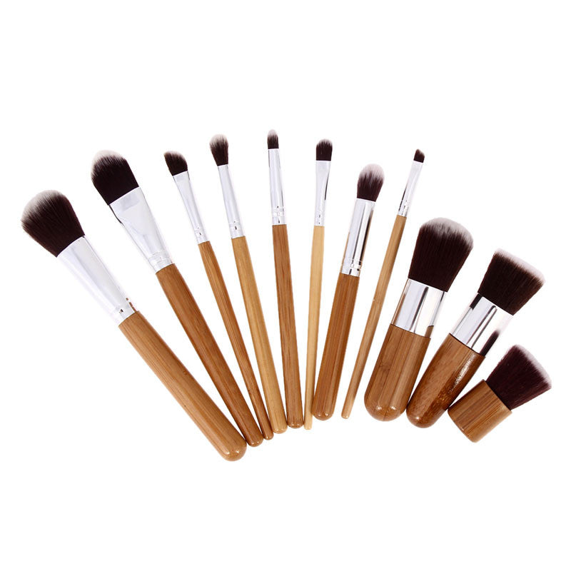 1 Makeup Brushes Bamboo Wood Fiber Brush St Synthetic Hair Makeup up Brush Tools pinceis de maquiagem prissional