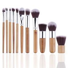 1 Natural Bamboo Makeup Brushes Foundation Blending Brush Tool Set