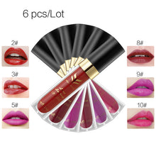 12 Color Huamianli Hydrating Velvet Waterproof Matte Lip Gloss Combination 36pcs