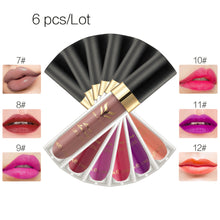 12 Color Huamianli Hydrating Velvet Waterproof Matte Lip Gloss Combination 36pcs