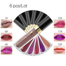 12 Color Huamianli Hydrating Velvet Waterproof Matte Lip Gloss Combination 36pcs