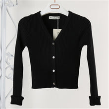 12 Colors Short Knitted Cardigan Jacket Women Coat Button Up Slim All Matched Little Cardigan Sweater Knitwear