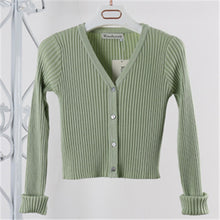 12 Colors Short Knitted Cardigan Jacket Women Coat Button Up Slim All Matched Little Cardigan Sweater Knitwear