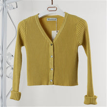 12 Colors Short Knitted Cardigan Jacket Women Coat Button Up Slim All Matched Little Cardigan Sweater Knitwear