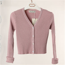 12 Colors Short Knitted Cardigan Jacket Women Coat Button Up Slim All Matched Little Cardigan Sweater Knitwear
