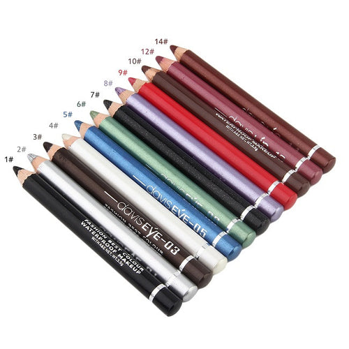 12 Colors Personal Eye Make Up Eyeliner Pencil Long Lasting Waterproof Eye Liner Eyes Cosmetics Pen With Pencil Sharpener