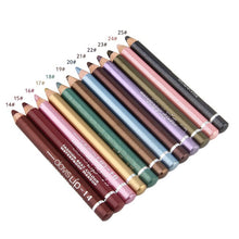 12 Colors Personal Eye Make Up Eyeliner Pencil Long Lasting Waterproof Eye Liner Eyes Cosmetics Pen With Pencil Sharpener