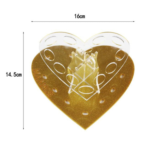 12 Hole Love Shape Makeup Brushes Professional Holder Drying Rack Organizer Shelf MAANGE Foundation makeup brushes Cosmetics