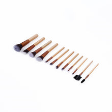 12 Pcs Makeup Cosmetic Blush Brush Eyebrow Foundation Powder Brushes Set