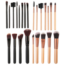12 Pcs Makeup Cosmetic Blush Brush Eyebrow Foundation Powder Brushes Set