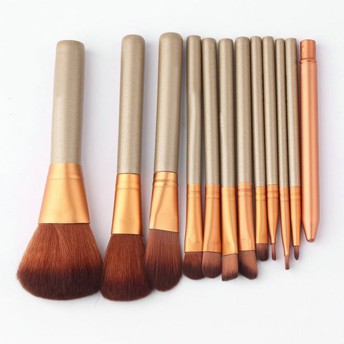 12 Pcs Makeup Tools Kit Cosmetic Eyeshadow Foundation Concealer Brushes Set