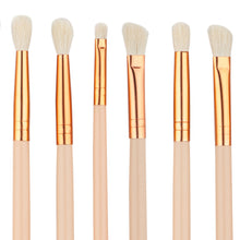 12 Pcs Wool Practical Makeup Brush kit Sets for eyeshadow blusher Cosmetic Brushes Tool Complete Eye Kit