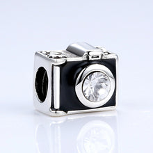 12 Style Radiant HeartsDog Animal Crown Pine apple Camera Charms Beads Fit Pandora Bracelets Necklace DIY