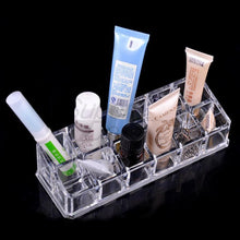 12 Trapezoid Clear Acrylic Makeup Display Lipstick Stand Case Makeup Cosmetics Lipstick Organizer Holder