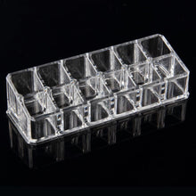 12 Trapezoid Clear Acrylic Makeup Display Lipstick Stand Case Makeup Cosmetics Lipstick Organizer Holder