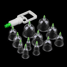12 pc Medical Vacuum Cupping with Suction Pump Suction Therapy Device Set herapy Kit body relaxation healthy Massage set
