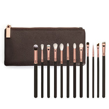 12 pcs QiBest Rose Gold makeup brushes Professional Complete Eyeshadow eyeliner blending pinceis brush Powder make up brush