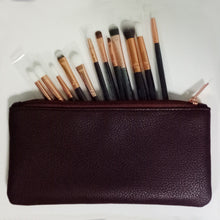 12 pcs QiBest Rose Gold makeup brushes Professional Complete Eyeshadow eyeliner blending pinceis brush Powder make up brush