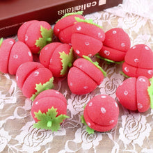 12 pcs Rollers Curlers Strawberry Balls Hair Care Soft Sponge Lovely DIY Tool