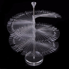 120 Sticks Nail Art Display Stand Spiral False Nail Display Shelf Rack Practical Tools For Solon Nails Polish Gel Show