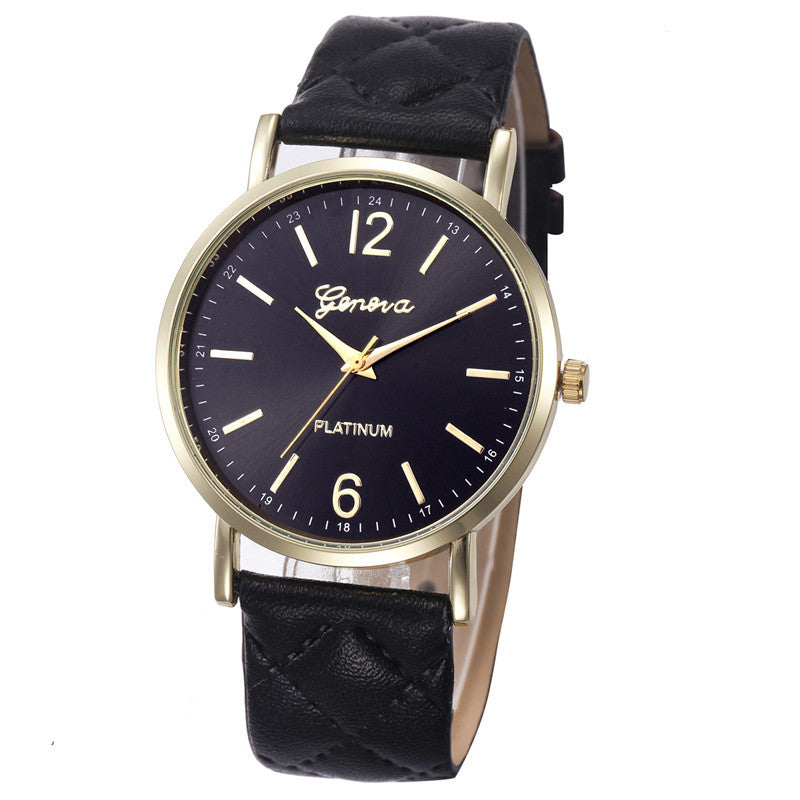 12Colors Geneva Womens Watches Men Wrist Watch Roman Watch Ladies Leather Band Quartz Watch Montre Feida