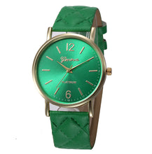 12Colors Geneva Womens Watches Men Wrist Watch Roman Watch Ladies Leather Band Quartz Watch Montre Feida