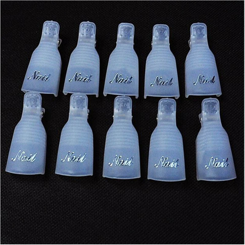 10pcss  Remover Gel Polish Nail Art Soakers Remover Soak Off Cap Clip Tools UV Nail Degreaser Polish Wrap Tool Nails