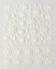 Fashion 3D Nail Art Stickers Decals Decoration Snowflake Design For Women Lady Beauty