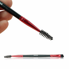 Professional Bamboo Hle makeup brushes Double Eyebrow Brush + Eyebrow Comb pinceaux maquillage Contour make up brushes