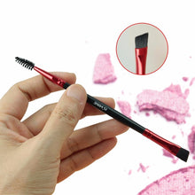 Professional Bamboo Hle makeup brushes Double Eyebrow Brush + Eyebrow Comb pinceaux maquillage Contour make up brushes