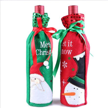 Christmas Wine Bottle Bag Dinner Party Decoration Bow-Knot Snowman Christmas Tree Santa Claus Bottle Cover Bag Christ 91783