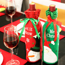 Christmas Wine Bottle Bag Dinner Party Decoration Bow-Knot Snowman Christmas Tree Santa Claus Bottle Cover Bag Christ 91783