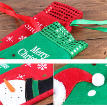 Christmas Wine Bottle Bag Dinner Party Decoration Bow-Knot Snowman Christmas Tree Santa Claus Bottle Cover Bag Christ 91783