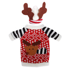 Christmas Sweater Red Wine Bottle Cover Bags Santa Claus Dinner Table Decoration Clothes With Hats Party Decor 91785