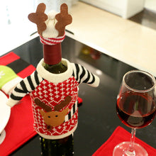 Christmas Sweater Red Wine Bottle Cover Bags Santa Claus Dinner Table Decoration Clothes With Hats Party Decor 91785