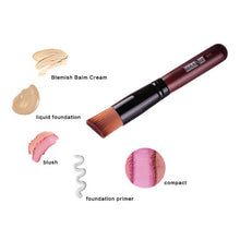 Multi-Function Pro Makeup Brushes Powder Concealer Blush Liquid Foundation Make up Brush Set Wooden Kabuki Brush Cosmetics