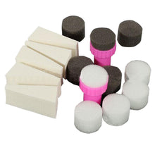 Nail Art Sponge Stamp Polish Template Transfer DIY Design Kit Gradual Change Stamper With Sponge Replacement