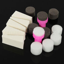 Nail Art Sponge Stamp Polish Template Transfer DIY Design Kit Gradual Change Stamper With Sponge Replacement