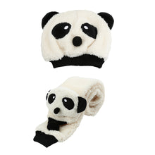 Knitted Baby Hat Warm Cotton Toddler Children Beanie and Scarf Set Lovely Panda Hats Baby Caps Kids Hat Cap