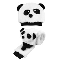 Knitted Baby Hat Warm Cotton Toddler Children Beanie and Scarf Set Lovely Panda Hats Baby Caps Kids Hat Cap