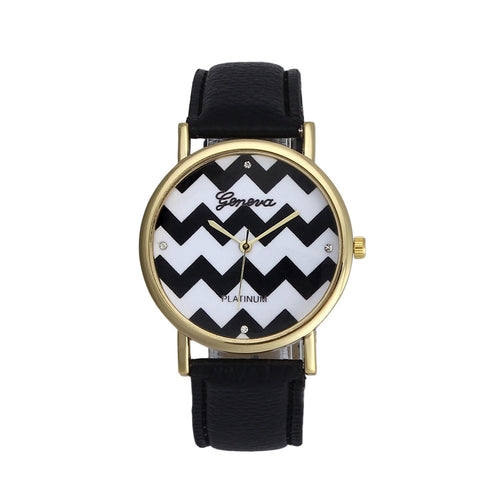 100% Clocks Geneva Roman Numerals Leather Analog Quartz Watch Women Watches woman geneve watch Gifts